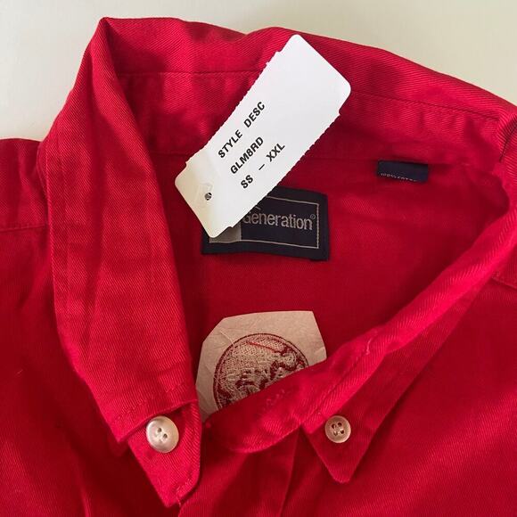 Coca Cola Bottling Button Front Shirt Mens 2XL Red Great Lakes Embroidered - Picture 4 of 11